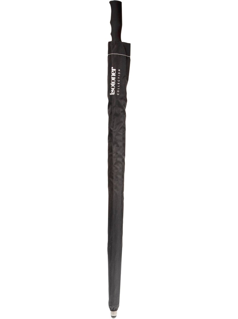 Parapluie canne golf, déperlant, couverture xl 130cm, manuelle mixte adulte isotoner Noir - Kiabi