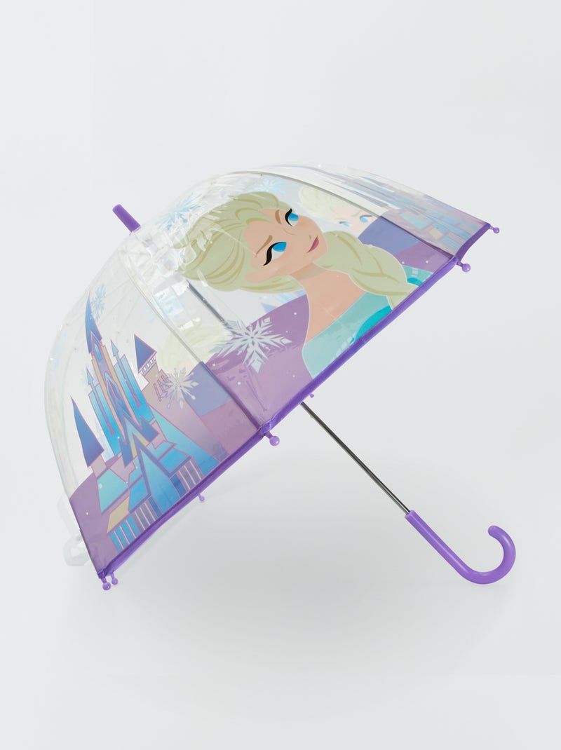 Parapluie canne 'Reine des neiges' Violet - Kiabi