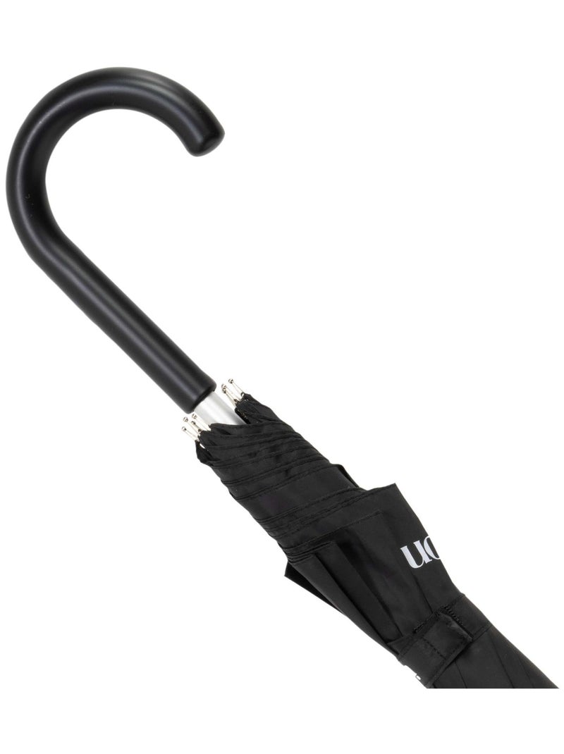 Parapluie canne, solide, ultra déperlant, ouverture automatique/fermeture manuelle adulte Isotoner Noir - Kiabi