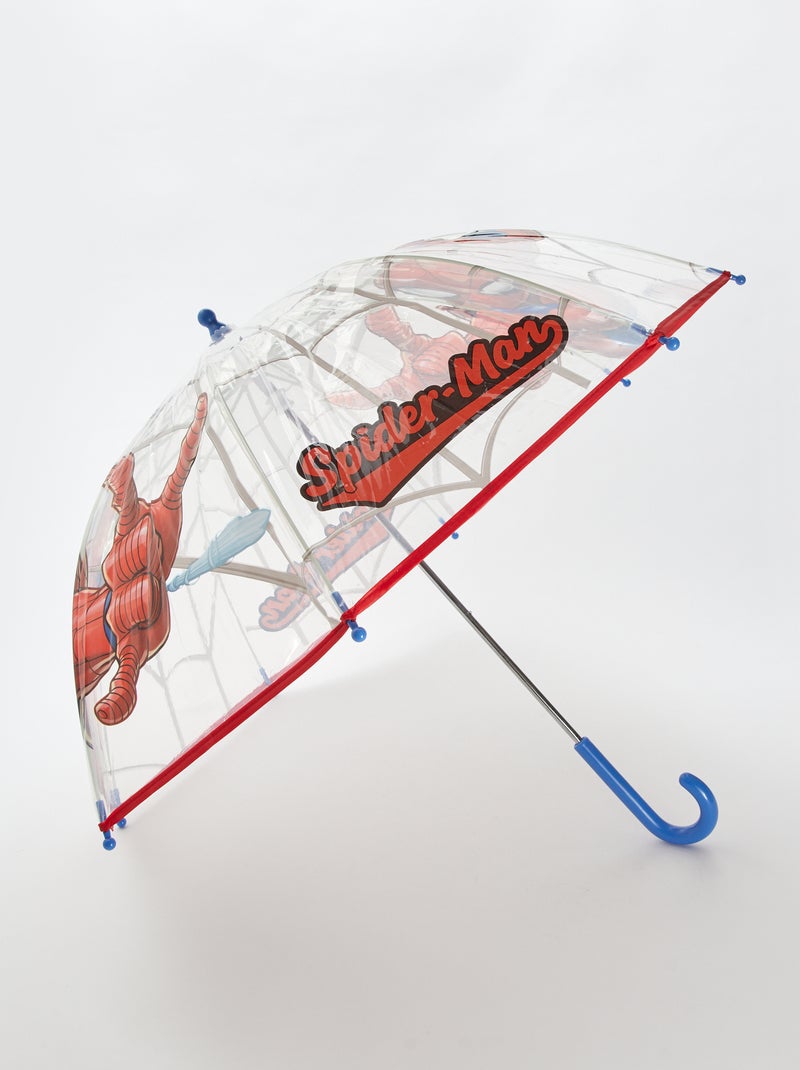Parapluie canne 'Spiderman' Bleu/rouge - Kiabi