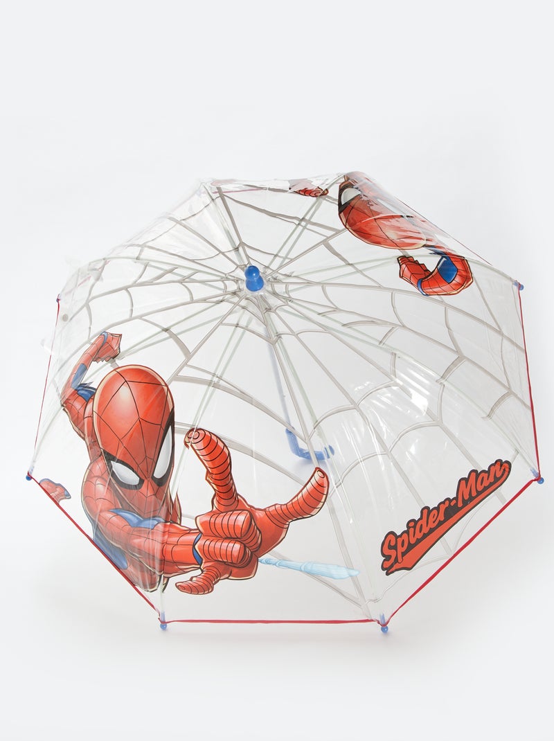 Parapluie canne 'Spiderman' Bleu/rouge - Kiabi
