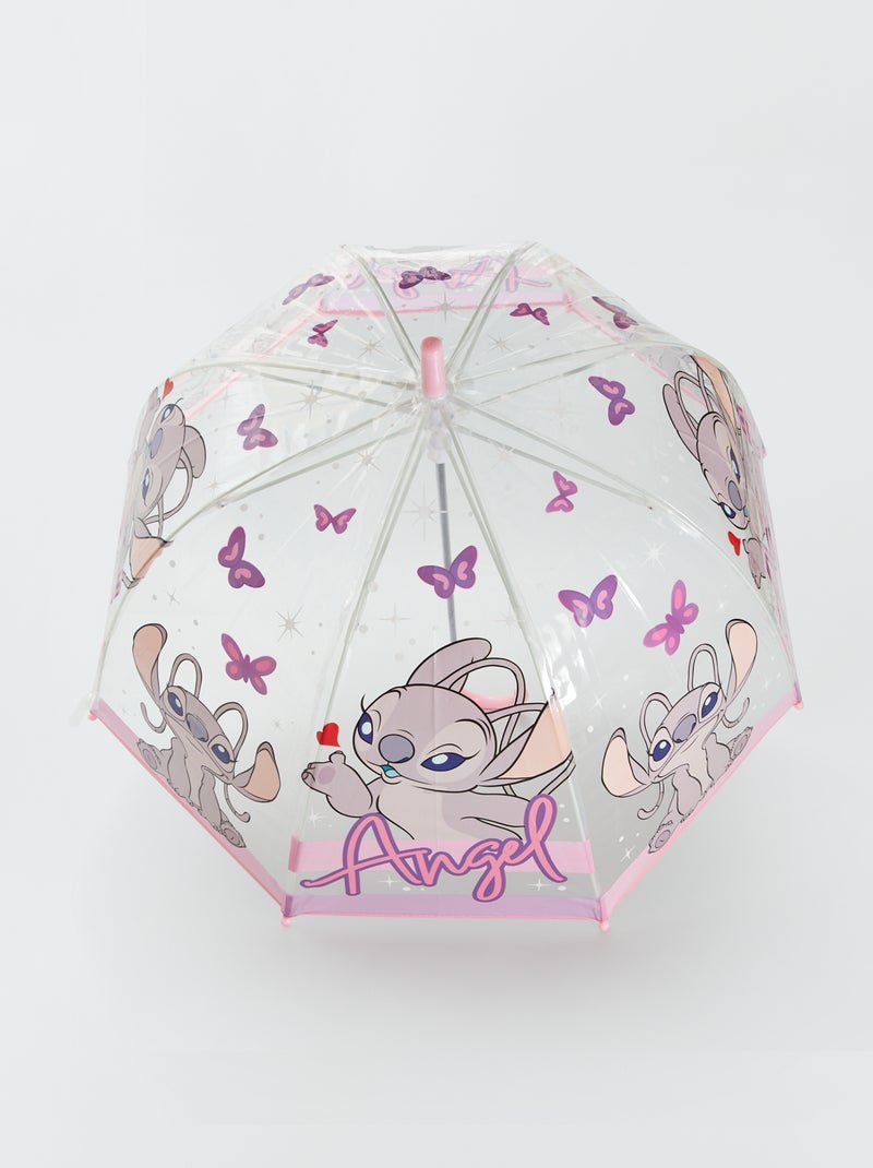 Parapluie canne 'Stitch' Rose - Kiabi