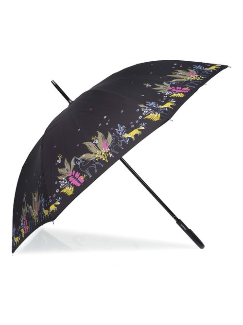 Parapluie canne, ultra-déperlant, solide, ouverture auto/ fermeture manuelle femme Isotoner - Kiabi