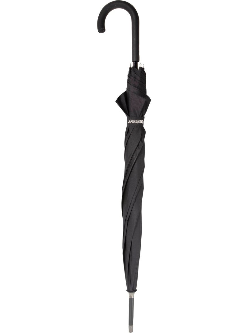 Parapluie canne, ultra dérperlant, solide, ouverture automatique/ fermeture femme Isotoner Noir - Kiabi
