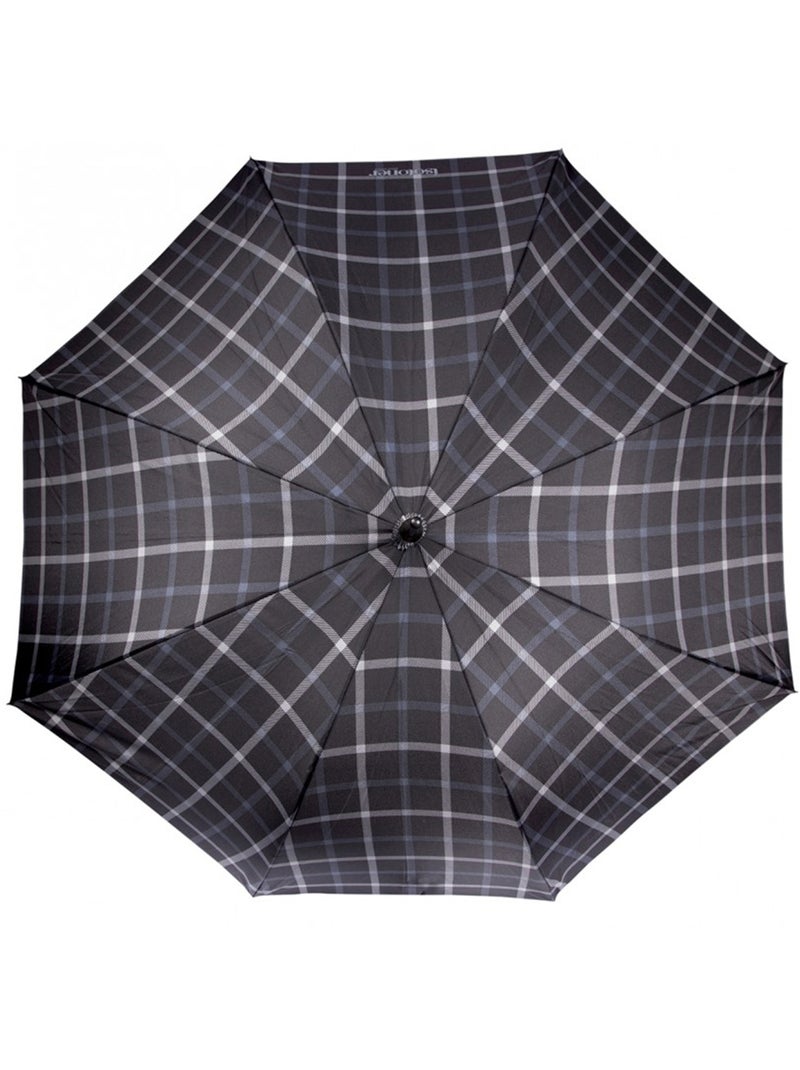 Parapluie canne, ultra dérperlant, solide, ouverture automatique/ fermeture femme Isotoner Noir Gris - Kiabi