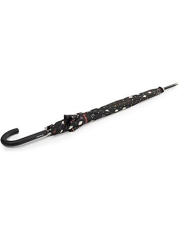 Parapluie canne, ultra dérperlant, solide, ouverture automatique/ fermeture femme isotoner