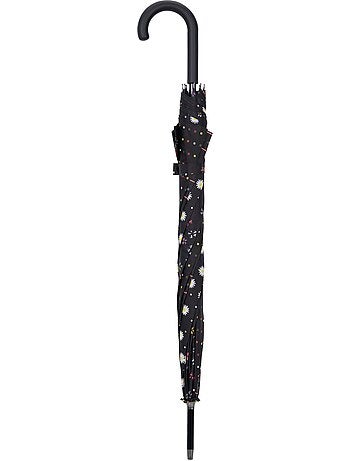 Parapluie canne, ultra dérperlant, solide, ouverture automatique/ fermeture femme isotoner