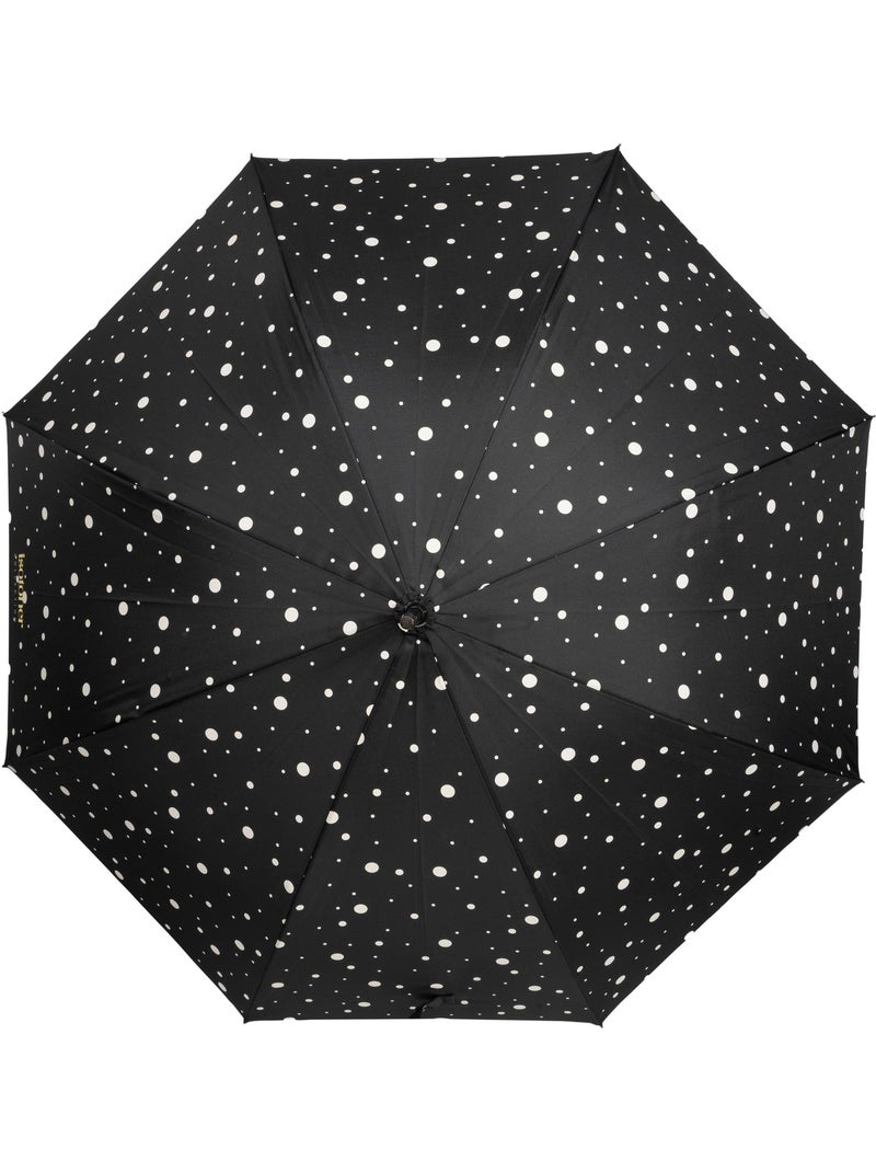 Parapluie canne, ultra dérperlant, solide, ouverture automatique/ fermeture femme Isotoner Noir Jaune - Kiabi