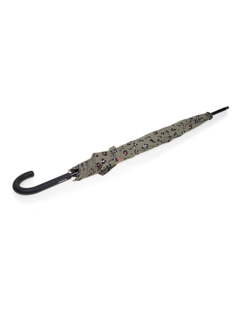 Parapluie canne, ultra dérperlant, solide, ouverture automatique/ fermeture femme Isotoner Noir Kaki Blanc - Kiabi