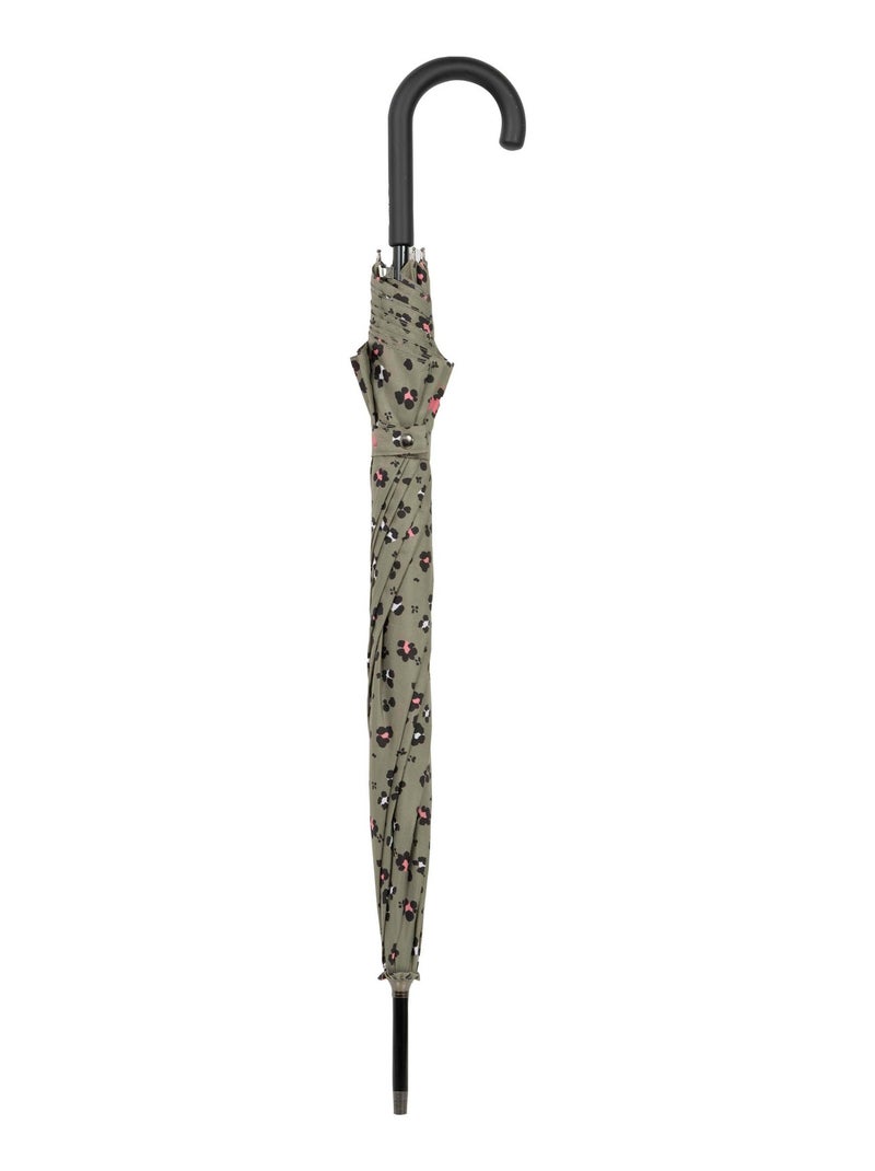 Parapluie canne, ultra dérperlant, solide, ouverture automatique/ fermeture femme Isotoner Noir Kaki Blanc - Kiabi