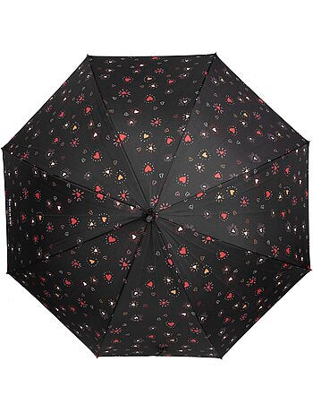 Parapluie canne, ultra dérperlant, solide, ouverture automatique/ fermeture femme Isotoner