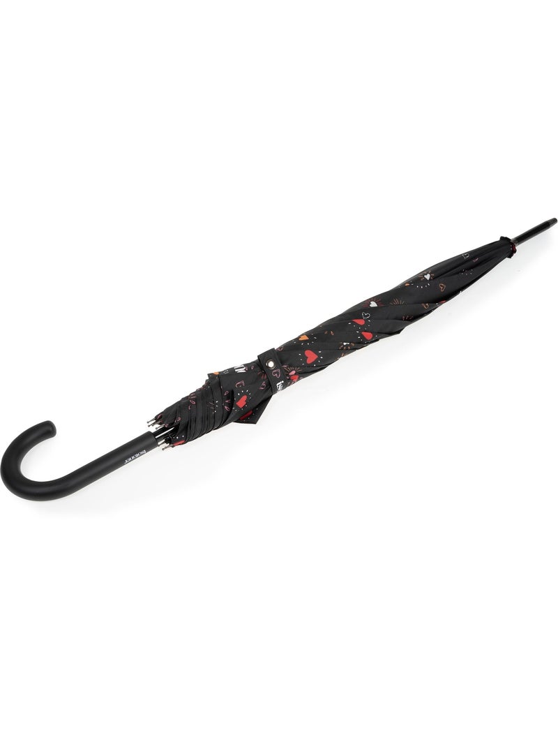 Parapluie canne, ultra dérperlant, solide, ouverture automatique/ fermeture femme Isotoner Rouge - Kiabi