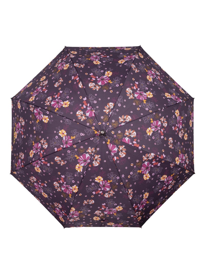 Parapluie canne, ultra dérperlant, solide, ouverture automatique/ fermeture femme Isotoner Violet aubergine - Kiabi