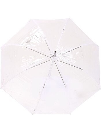 Parapluie cloche transparent canopée de 85 cm femme isotoner