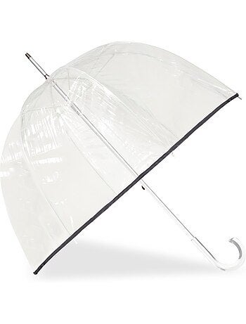 Parapluie cloche transparent canopée de 85 cm femme isotoner
