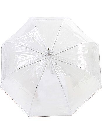 Parapluie cloche transparent canopée de 85 cm femme isotoner