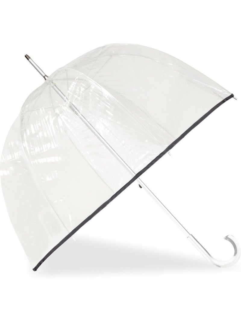 Parapluie cloche transparent canopée de 85 cm femme isotoner Noir - Kiabi