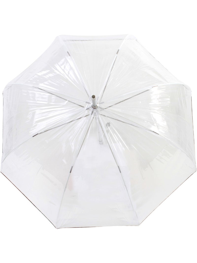 Parapluie cloche transparent canopée de 85 cm femme isotoner Noir - Kiabi