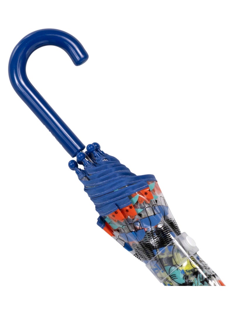 Parapluie cloche transparent, ouverture facile et sécurisante fille Isotoner Bleu - Kiabi