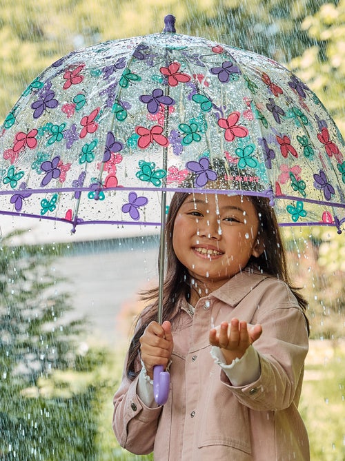 Parapluie cloche transparent, ouverture facile et sécurisante fille Isotoner - Kiabi