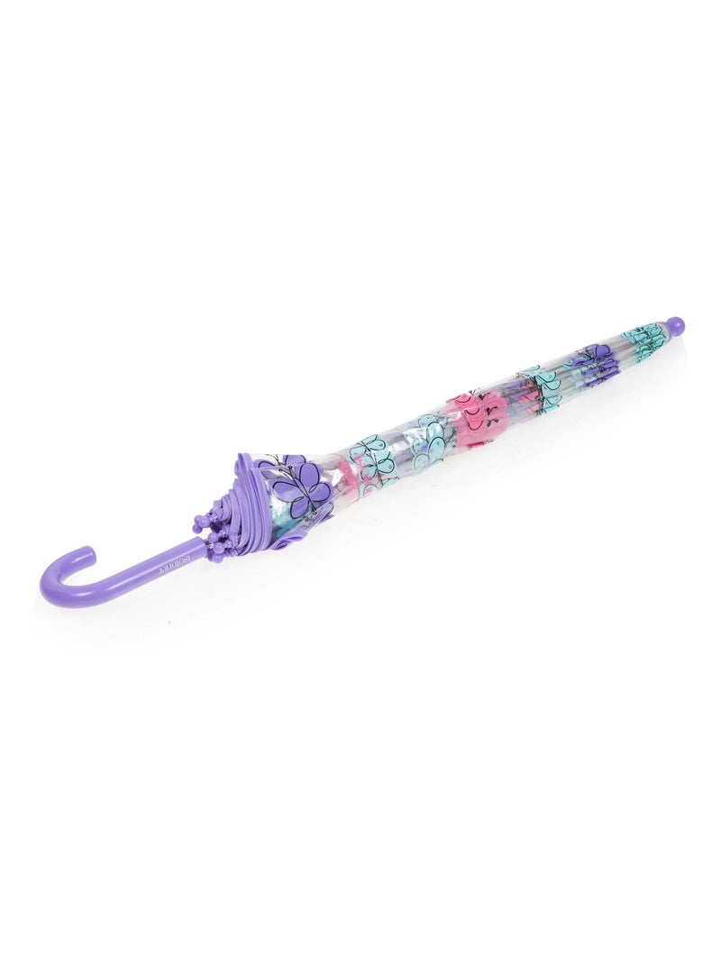 Parapluie cloche transparent, ouverture facile et sécurisante fille Isotoner Mauve - Kiabi