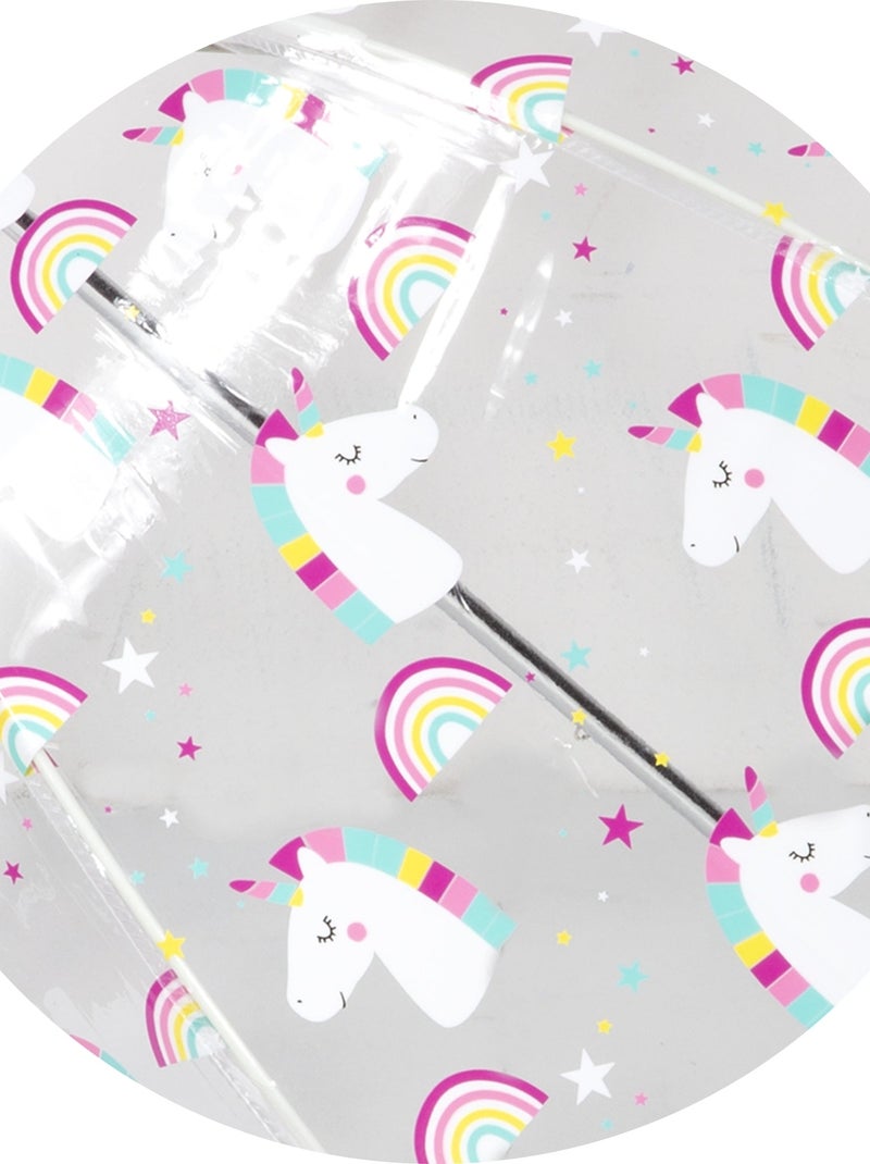 Parapluie cloche transparent, ouverture facile et sécurisante fille Isotoner Rose - Kiabi