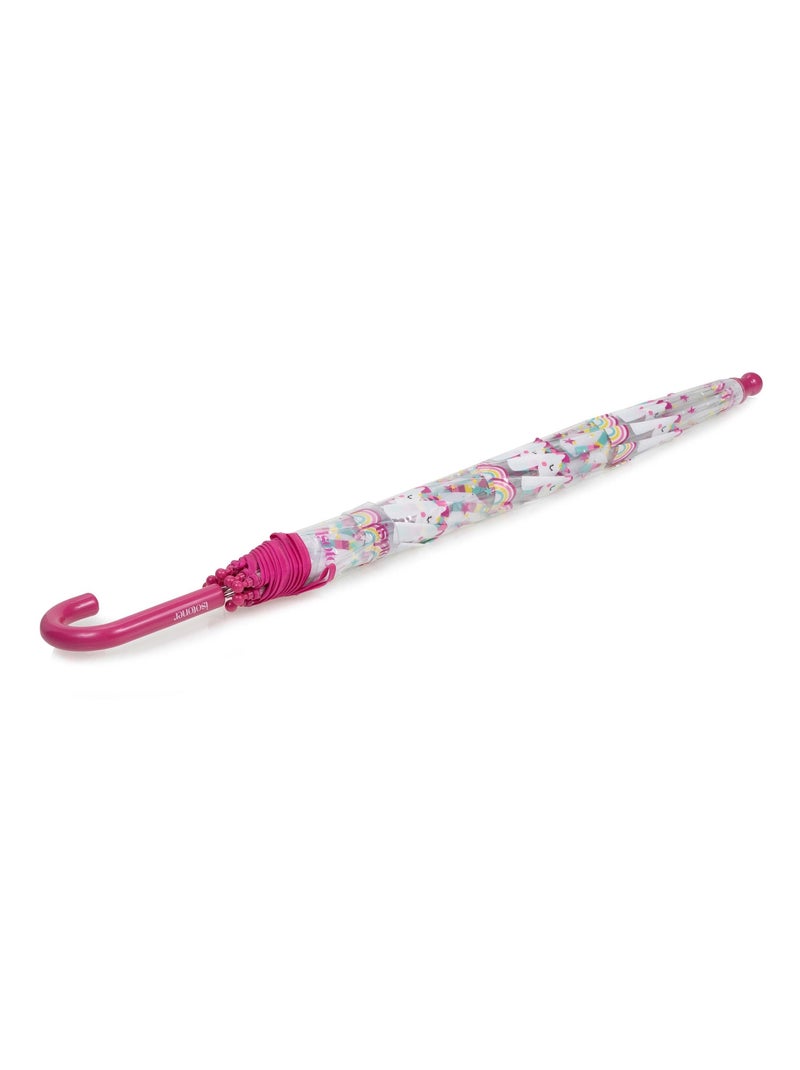Parapluie cloche transparent, ouverture facile et sécurisante fille Isotoner Rose - Kiabi