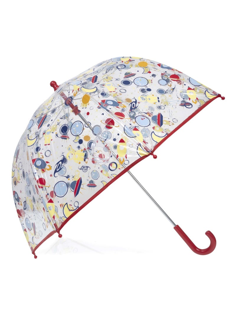 Parapluie cloche transparent, ouverture facile et sécurisante fille Isotoner Rouge - Kiabi