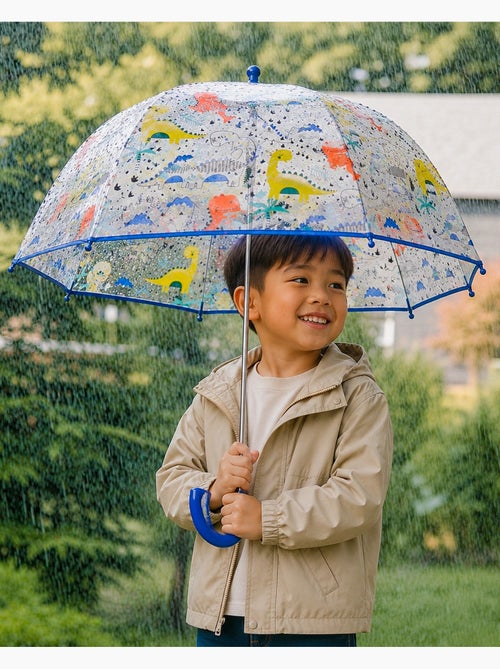 Parapluie cloche transparent, ouverture facile et sécurisante mixte enfant - Kiabi