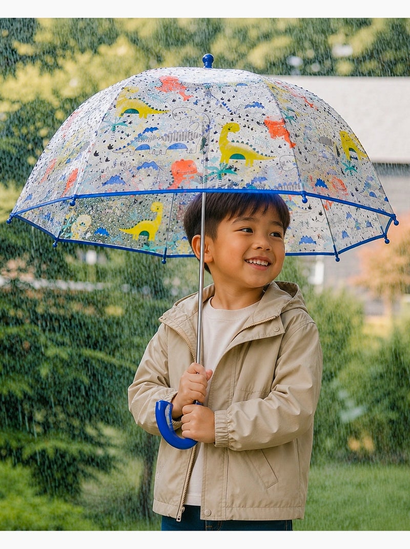 Parapluie cloche transparent, ouverture facile et sécurisante mixte enfant isotoner Bleu - Kiabi
