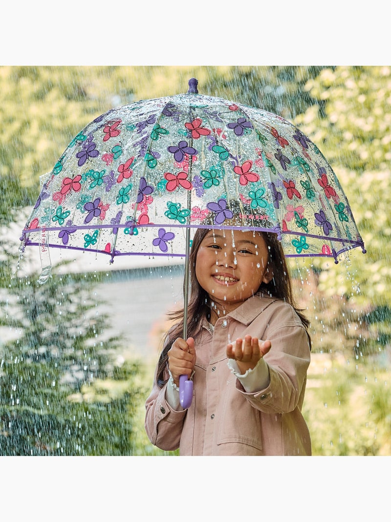 Parapluie cloche transparent, ouverture facile et sécurisante mixte enfant isotoner Violet/Rose - Kiabi