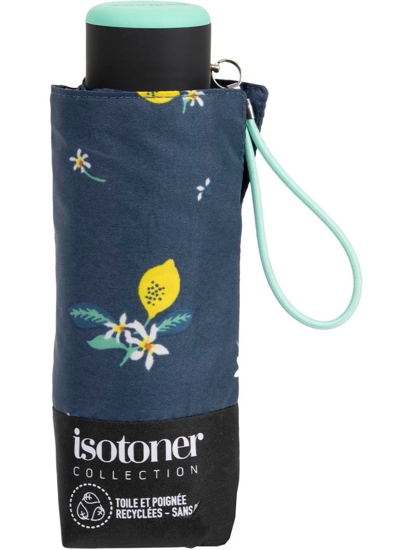 Parapluie compact 16,5cm, solide, déperlant, à ouverture manuelle femme isotoner Bleu Jaune - Kiabi