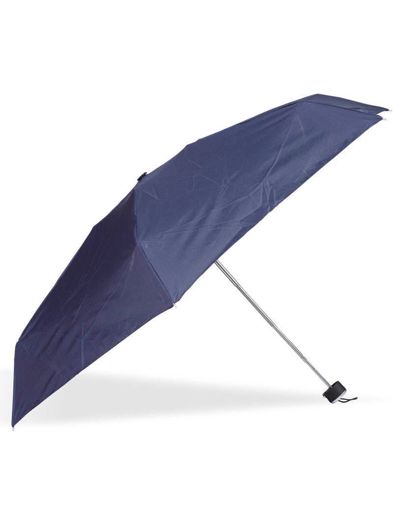 Parapluie compact 16,5cm, solide, déperlant, à ouverture manuelle femme isotoner Bleu marine - Kiabi