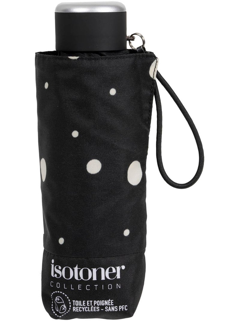 Parapluie compact 16,5cm, solide, déperlant, à ouverture manuelle femme isotoner Noir Jaune - Kiabi