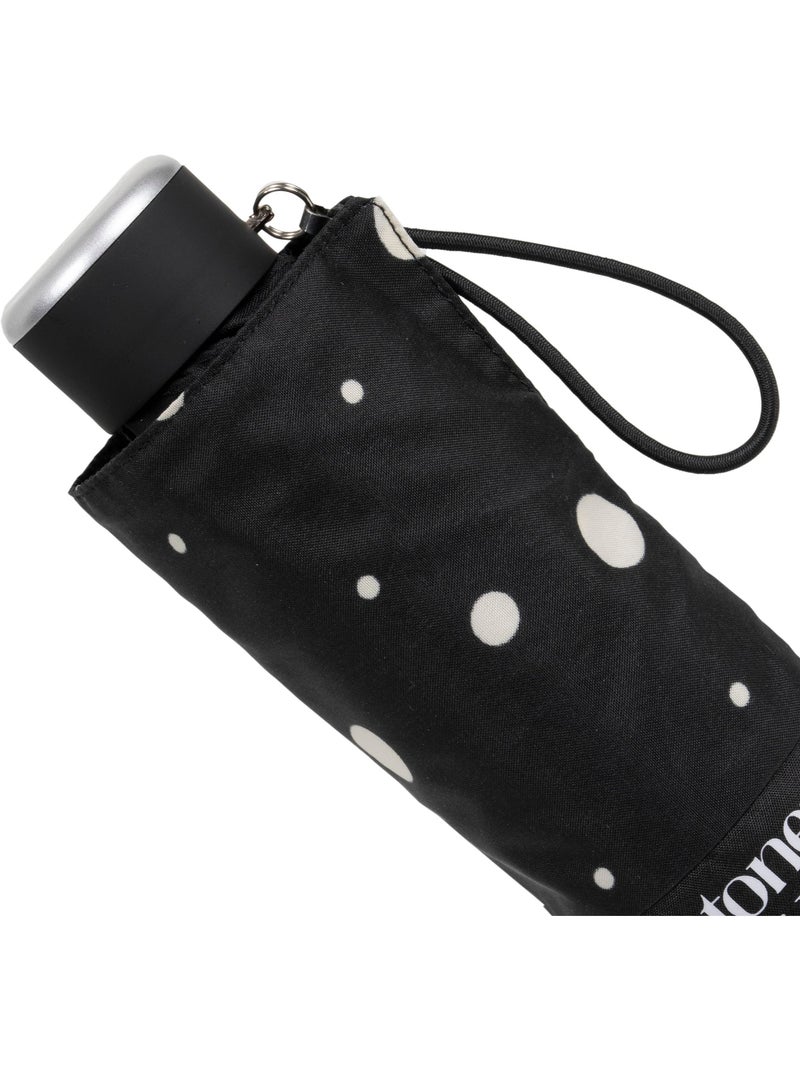 Parapluie compact 16,5cm, solide, déperlant, à ouverture manuelle femme isotoner Noir Jaune - Kiabi