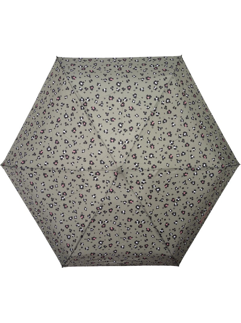 Parapluie compact 16,5cm, solide, déperlant, à ouverture manuelle femme isotoner Noir Kaki Blanc - Kiabi