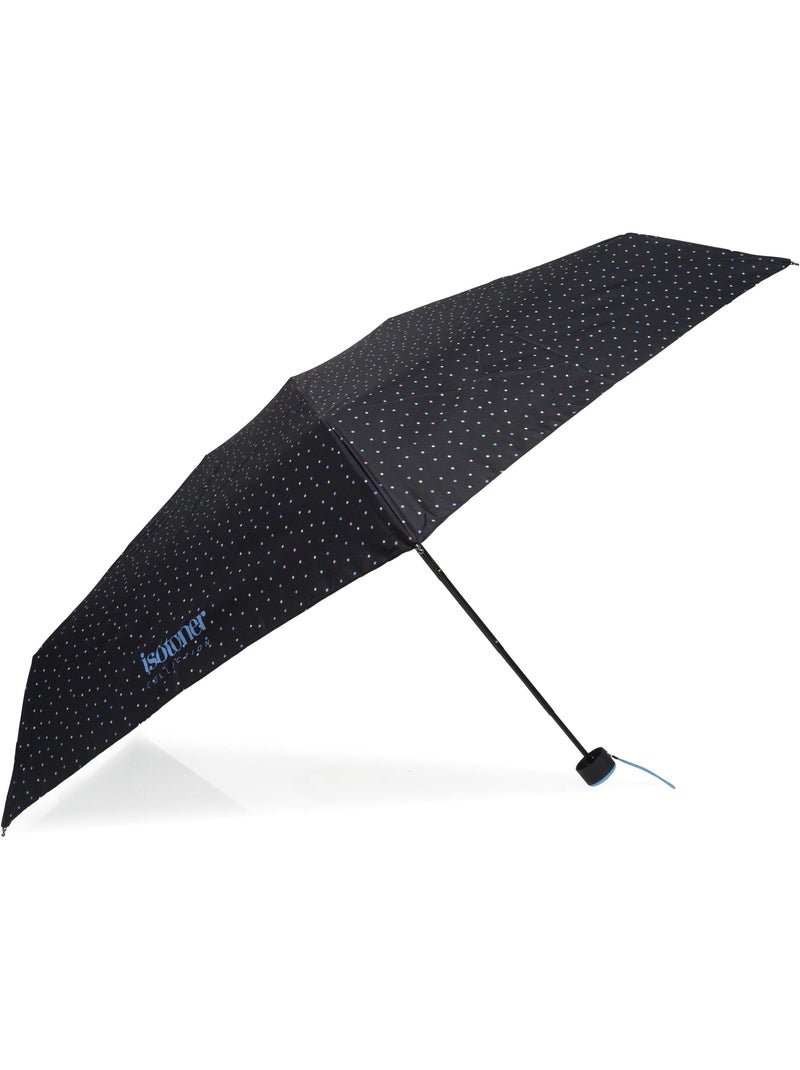 Parapluie compact 16,5cm, solide, déperlant, à ouverture manuelle femme isotoner Noir Rose Bleu - Kiabi