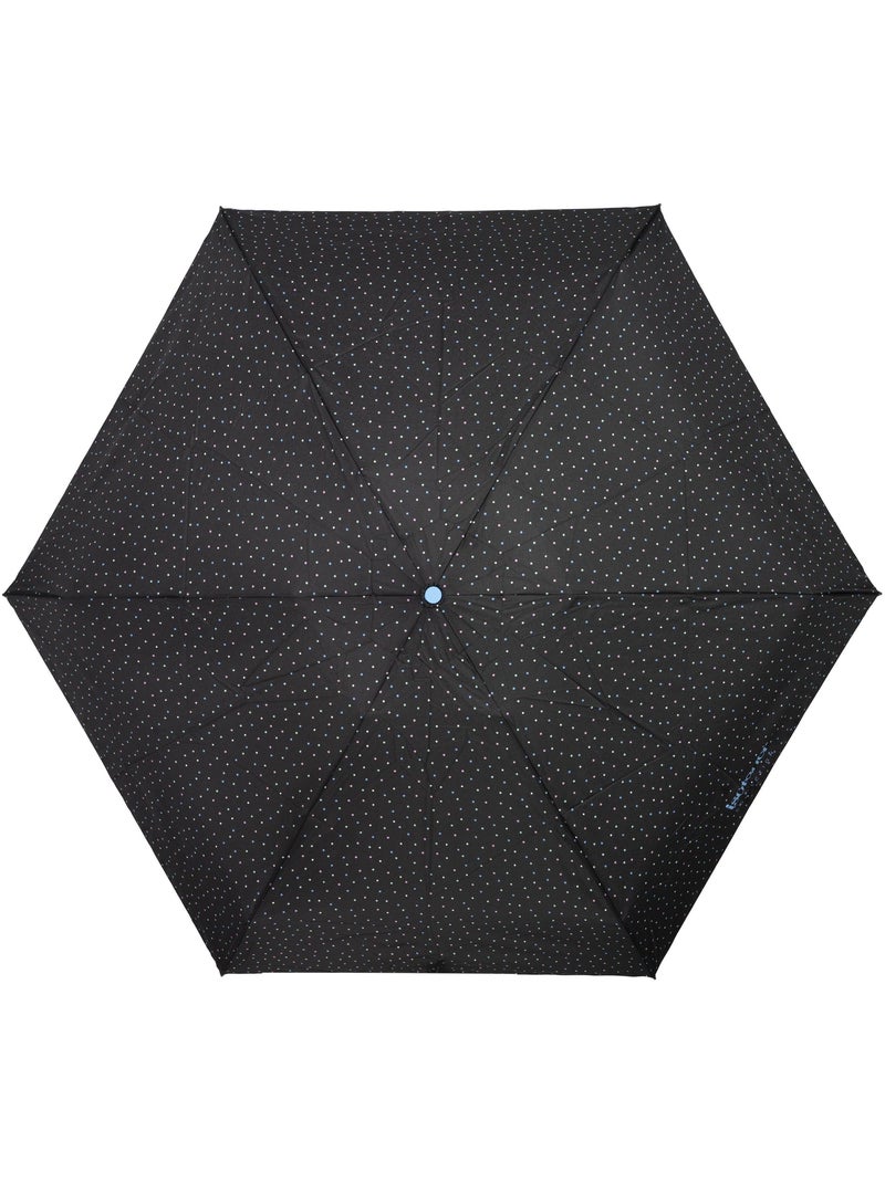 Parapluie compact 16,5cm, solide, déperlant, à ouverture manuelle femme isotoner Noir Rose Bleu - Kiabi