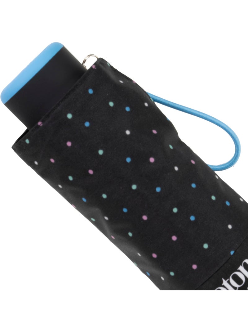 Parapluie compact 16,5cm, solide, déperlant, à ouverture manuelle femme isotoner Noir Rose Bleu - Kiabi