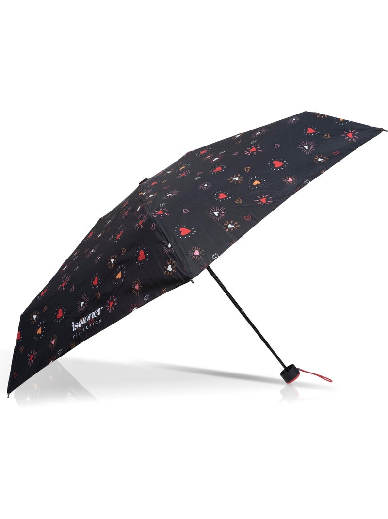 Parapluie compact 16,5cm, solide, déperlant, à ouverture manuelle femme isotoner Rouge - Kiabi