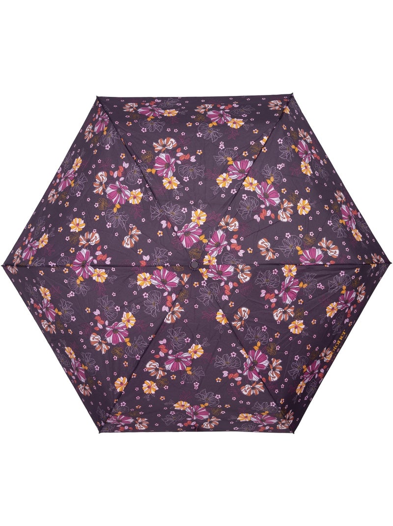 Parapluie compact 16,5cm, solide, déperlant, à ouverture manuelle femme isotoner Violet prune - Kiabi