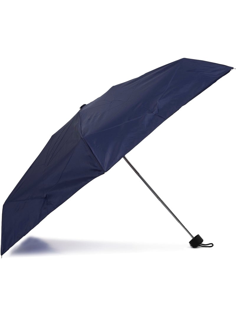 Parapluie compact 17,5 cm, solide, ouverture/fermeture manuelle mixte adulte isotoner Bleu marine - Kiabi