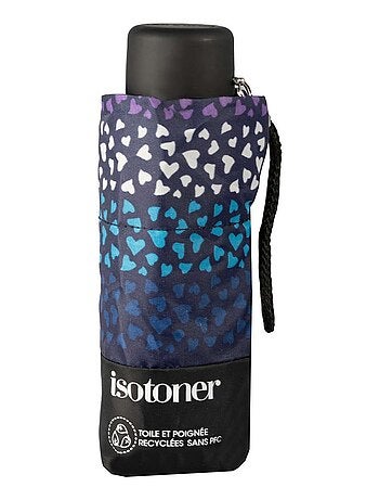 Parapluie compact 17,5 cm, solide, ouverture/fermeture manuelle mixte adulte isotoner