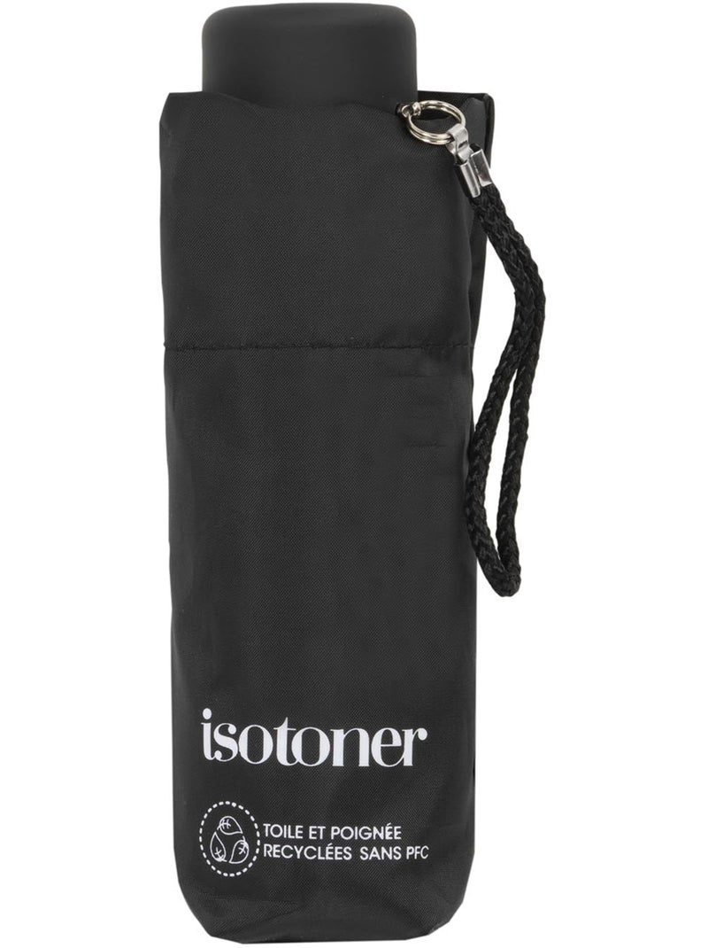 Parapluie compact 17,5 cm, solide, ouverture/fermeture manuelle mixte adulte isotoner Noir - Kiabi