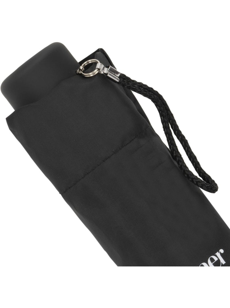 Parapluie compact 17,5 cm, solide, ouverture/fermeture manuelle mixte adulte isotoner Noir - Kiabi