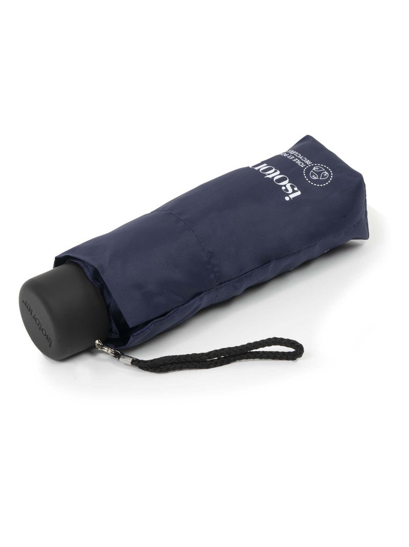Parapluie compact, solide, ouverture/fermeture manuelle mixte adulte Isotoner Bleu marine - Kiabi
