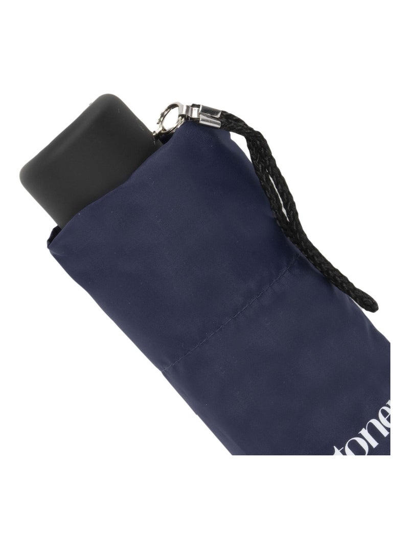 Parapluie compact, solide, ouverture/fermeture manuelle mixte adulte Isotoner Bleu marine - Kiabi