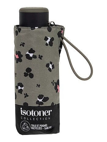 Parapluie compact, solide, ultra déperlant, à ouverture manuelle technologie femme Isotoner