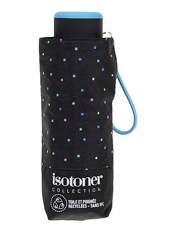 Parapluie compact, solide, ultra déperlant, à ouverture manuelle technologie femme Isotoner