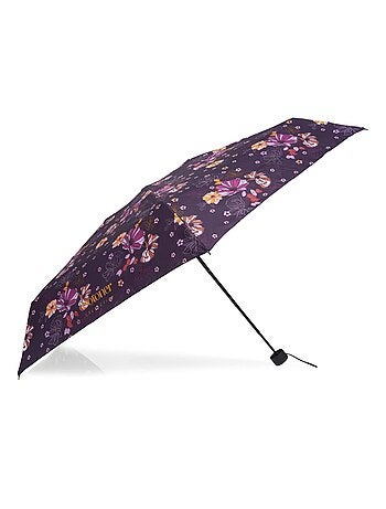 Parapluie compact, solide, ultra déperlant, à ouverture manuelle technologie femme Isotoner